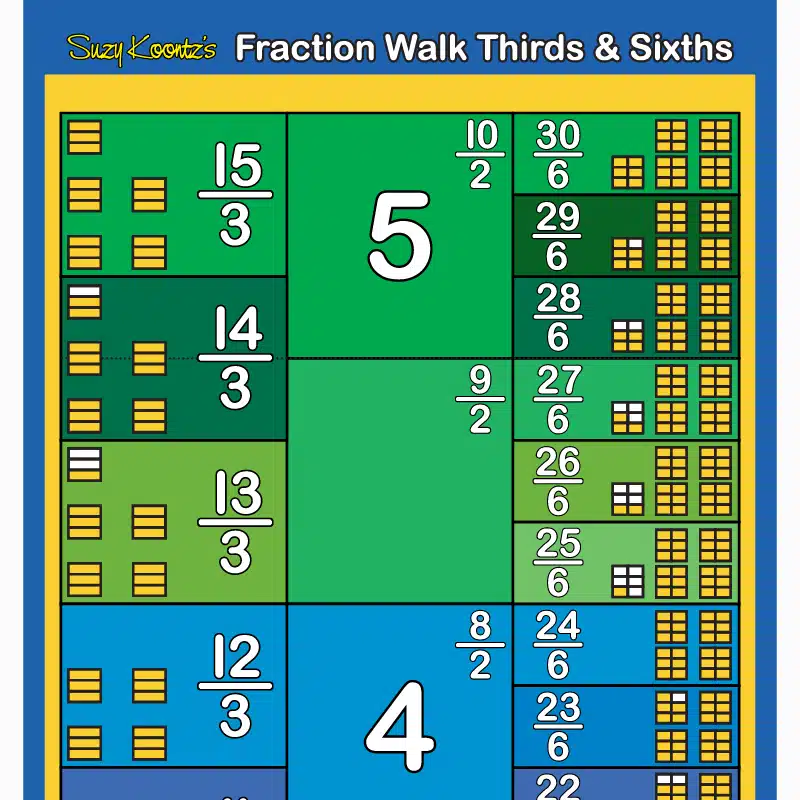 fraction walk thirds and sixths