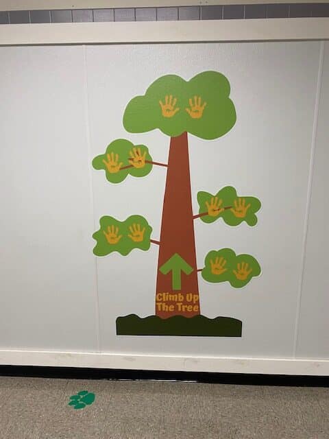 Tree Sticker for sensory hallway wall sticker